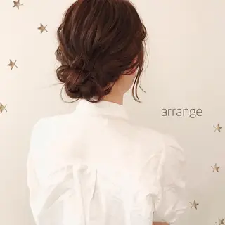 セミロング ヘアアレンジ 市川 千夏のヘアスタイル