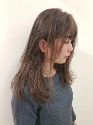 セミロング ボブ/縮毛矯正 🌟梅田盛一🌟のヘアスタイル