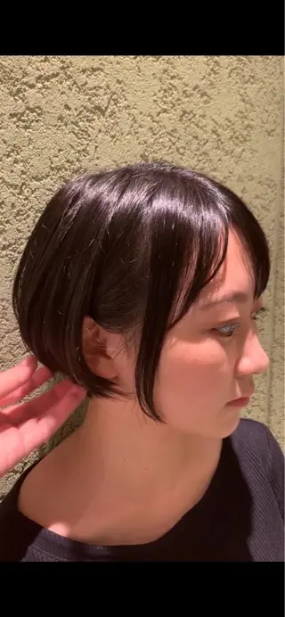 ショート 中川歩 髪質改善 ツヤカラー【横浜】のヘアスタイル