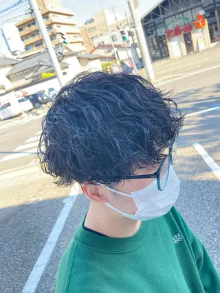 ミディアム パーマ メンズ パーマが得意な【最高 悠斗】のヘアスタイル