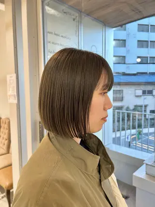 ショート カラー 鈴木弥月/大人ボブ× 透明感カラーのヘアスタイル