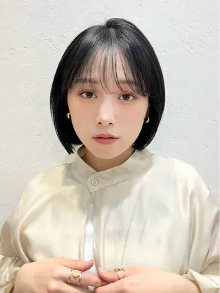 ミディアム 髪質改善/縮毛矯正/ ボブ/店長/槌矢圭悟のヘアスタイル