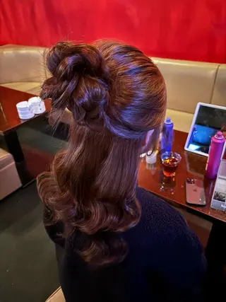 ロング ヘアアレンジ hair set / 渡辺未来🦋のヘアスタイル