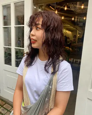 カラー 中谷 友莉花のヘアスタイル