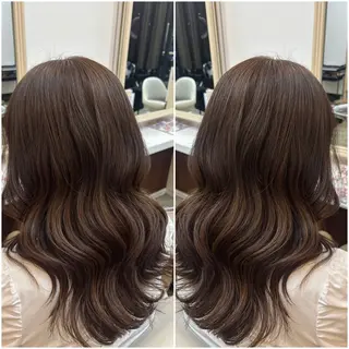 セミロング 宮島 梨央のヘアスタイル