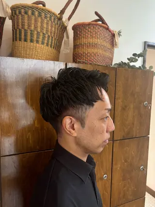 ショート パーマ メンズ レイヤーカット/艶髪 /パーマaikoのヘアスタイル