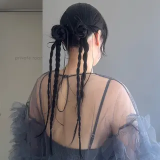 ロング ヘアアレンジ Nene Murakamiのヘアスタイル