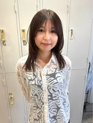 セミロング カラー ⌇ROMEO京橋店⌇ 鎌谷明星🪷のヘアスタイル