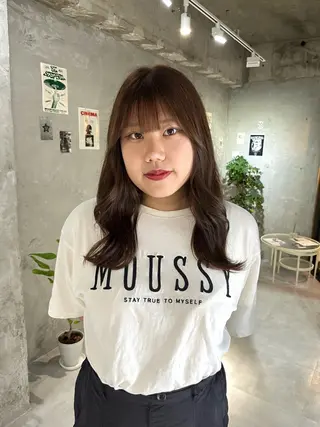 セミロング カラー yuuna ✮ door whiteのヘアスタイル