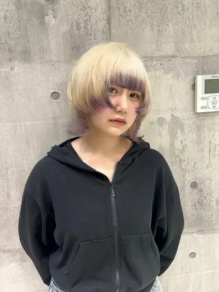 ショート カラー 【縮毛矯正ブリーチ】 MANATO🌈のヘアスタイル