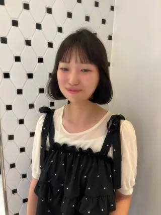 ショート カラー ヘアアレンジ 顔周り/透明感/銀座 🩵rinoのヘアスタイル