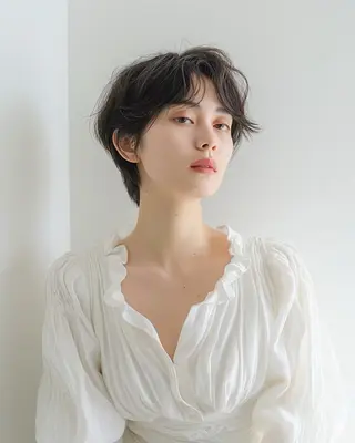 ショート パーマ 柔らか質感/髪質改善 ⚡️Ren⚡のヘアスタイル