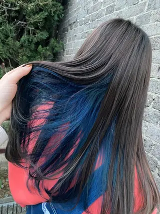 ロング カラー 山中 真紫のヘアスタイル