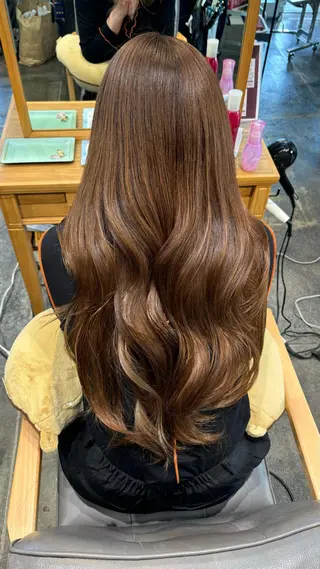 カラー くまざき　なな /メンズモデル募集のヘアスタイル