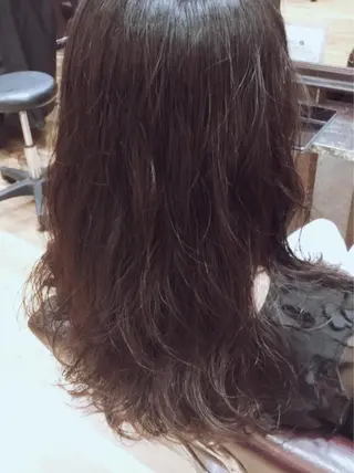 ロング パーマ 髪質改善🩵艶髪 ストレート🩵山口のヘアスタイル