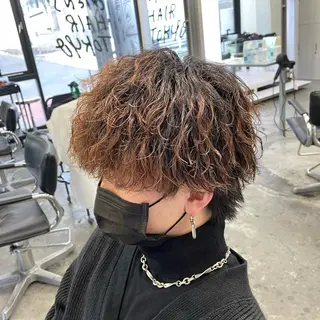 ショート カラー パーマ メンズ メンズ特化美容師/ 藤戸 椋のヘアスタイル