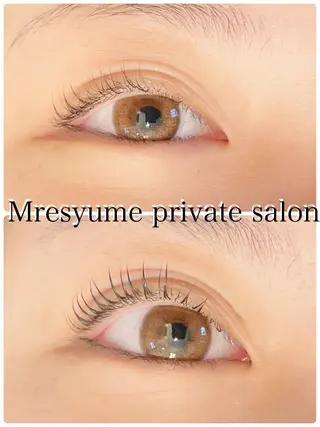 マツエク・マツパ Mresyume MAYUのマツエク・マツパデザイン