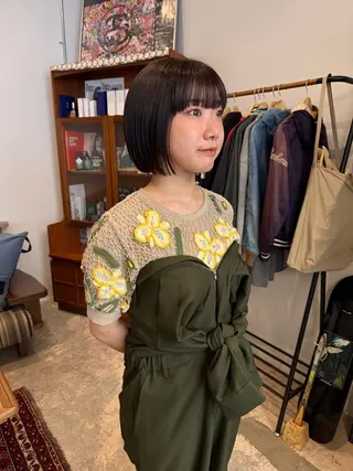 ショート naho✂︎bob/ layerのヘアスタイル