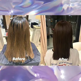 ミディアム カラー ｲｹﾀﾞ ﾋﾅﾘのヘアスタイル