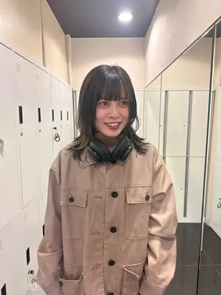 ミディアム カラー ブリーチカラー/ベー ジュ/Hono🦖のヘアスタイル