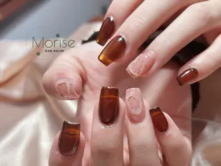 ネイル MoriseNail Jr研修💜はるかのネイルデザイン