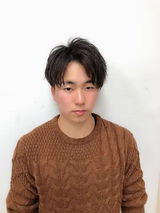 ショート カラー パーマ メンズ 千葉 恭兵のヘアスタイル