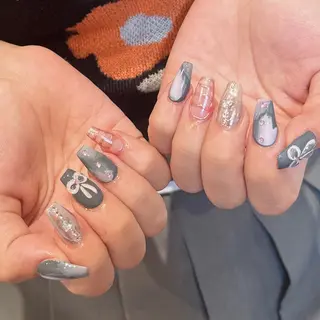 ネイル 🧸原宿の美フォルム ネイリスト🧸いいだのネイルデザイン