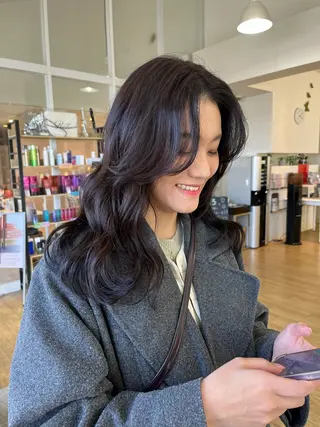 ロング 富永 美玖のヘアスタイル