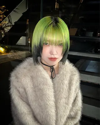 ショート カラー ヘアアレンジ 原宿・デザインカラー YUI🤍ྀིのヘアスタイル