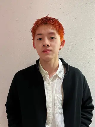 ショート カラー メンズ メンズ専門ブリー チカラー⚡️リュウジのヘアスタイル