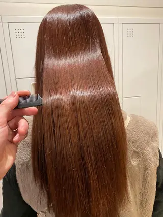 ロング 💛ブリーチカラー /ブリーチ縮毛💛のヘアスタイル