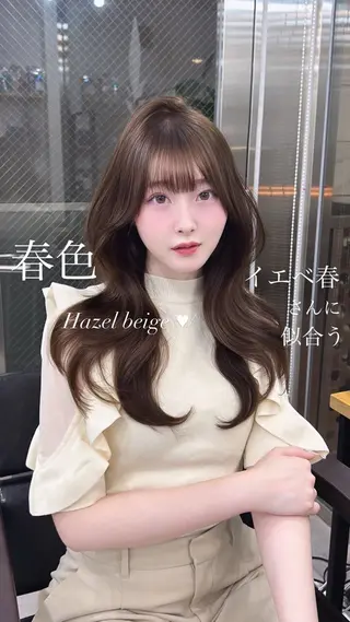 セミロング HARU/顔周り /ワンホンレイヤーのヘアスタイル