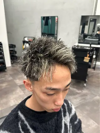 ショート カラー パーマ メンズ ！メンズ特化！ 田中健輔のヘアスタイル