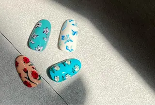 ネイル Sun Brown サンブラウンのマツエク・マツパデザイン