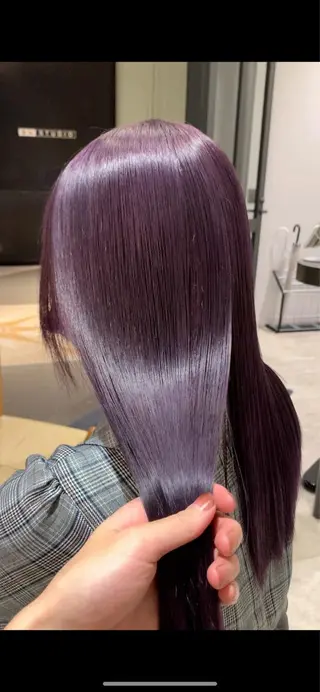 ロング カラー れい🫧 ハイトーン特化のヘアスタイル