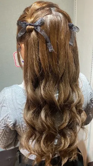 ヘアアレンジ セミロング 心斎橋/セットサロン /ボイボイのヘアスタイル
