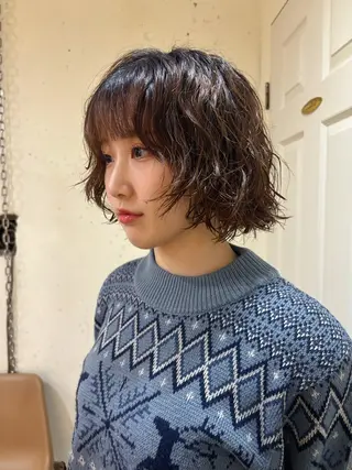 ミディアム パーマ kaito パーマ募集！🔵のヘアスタイル