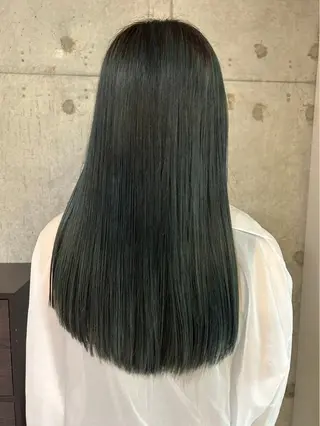 ロング カラー メンズカット パーマ飯野友喜のヘアスタイル