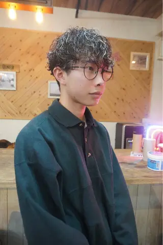 ショート パーマ メンズ KENSHIN メンズパーマのヘアスタイル