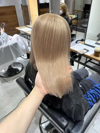 セミロング カラー KEISUKE🐶 カラー✨エクステのヘアスタイル