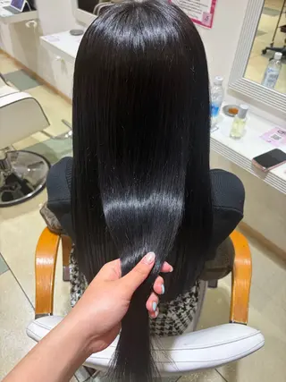 ロング カラー くびれヘア/髪質改善 はるのヘアスタイル