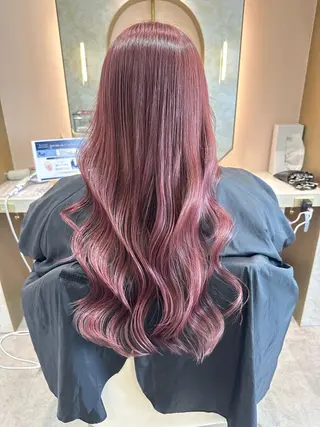 ロング カラー 店長/mao/ 前髪/顔周りカットのヘアスタイル