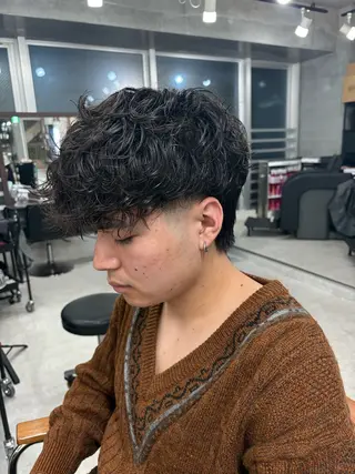 パーマ メンズ メンズパーマ特化 園田　楓莉のヘアスタイル