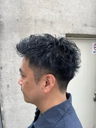 ショート パーマ メンズ 🏆メンズヘア特化 🥇代表りんぺーのヘアスタイル