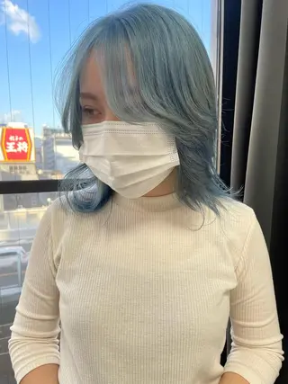 ミディアム メンズ多数⚡ブリーチ 特化💚Acchonのヘアスタイル