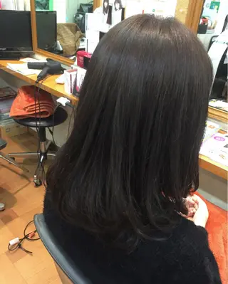セミロング カラー YAP！HAIR トコツメアヤノのヘアスタイル