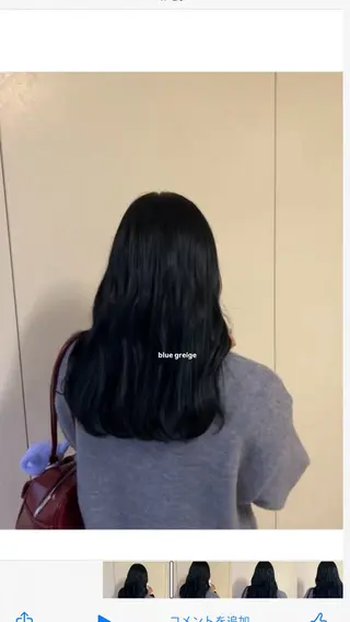 ミディアム カラー カシェリタ🌛 ハルナのヘアスタイル