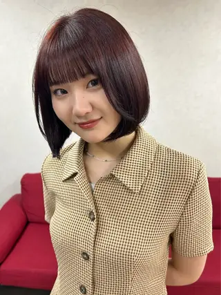 ショート カラー レイヤー/インナー カラー🦋ルイのヘアスタイル