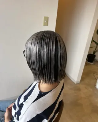 ミディアム 本郷 豊のヘアスタイル