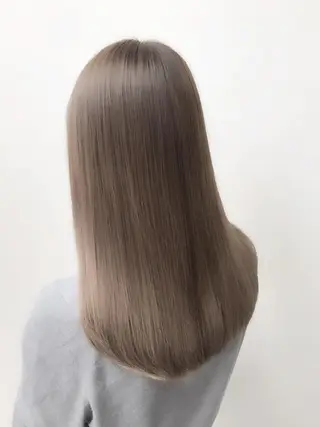 ミディアム カラー 柔らかブラウン/顔周 りレイヤー♡ユウシのヘアスタイル